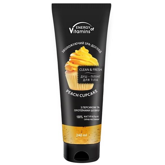 Гель-пилинг для тела, Clean & Fresh #Peach Cupcake, 250 мл Eov, ENERGY OF VITAMINS
Гель-пилинг для тела, Clean & Fresh #Peach Cupcake, 250 мл Eov, ENERGY OF VITAMINS
