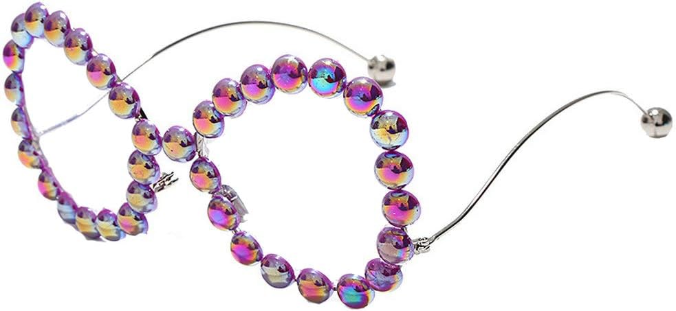 COTIA Солнцезащитные очки ручной работы с бриллиантами и жемчугом, полнокадровая оправа, простые линзы, металлические круглые линзы, женские солнцезащитные очки, 8 цветов, набор для самостоятельного изготовления, Purple
COTIA Солнцезащитные очки ручной работы с бриллиантами и жемчугом, полнокадровая оправа, простые линзы, металлические круглые линзы, женские солнцезащитные очки, 8 цветов, набор для самостоятельного изготовления, Purple