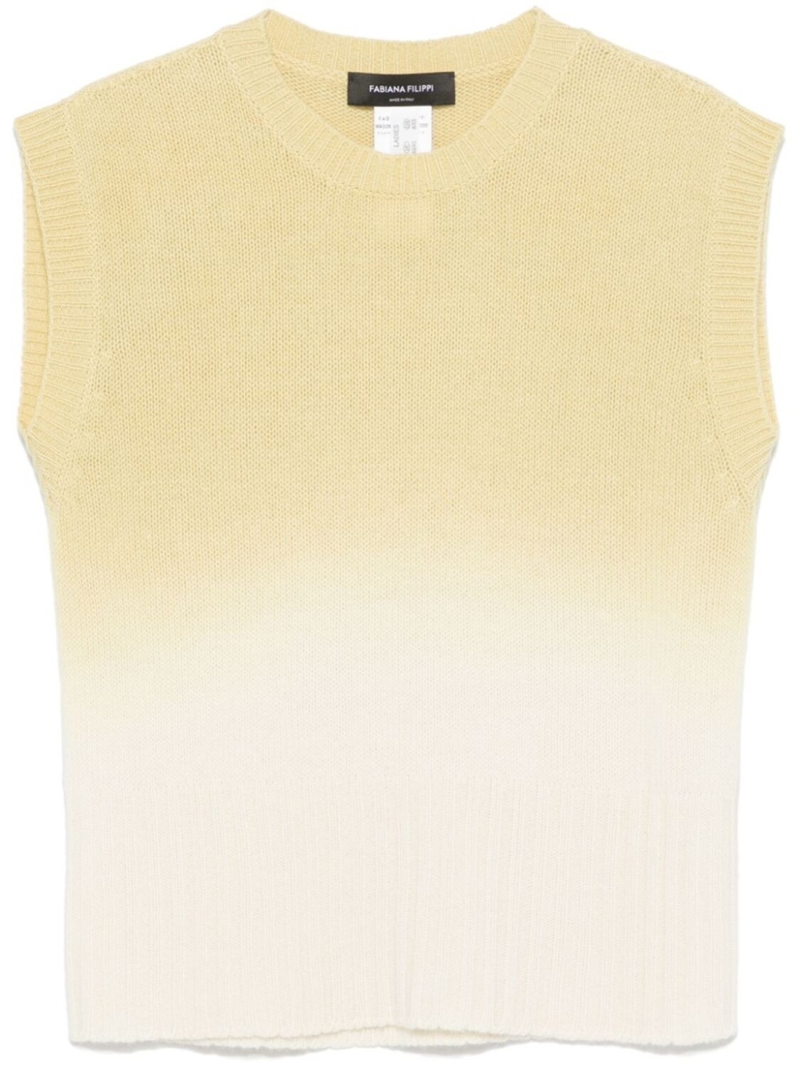 Fabiana Filippi топ с эффектом градиента, желтый 
Fabiana Filippi топ с эффектом градиента, желтый