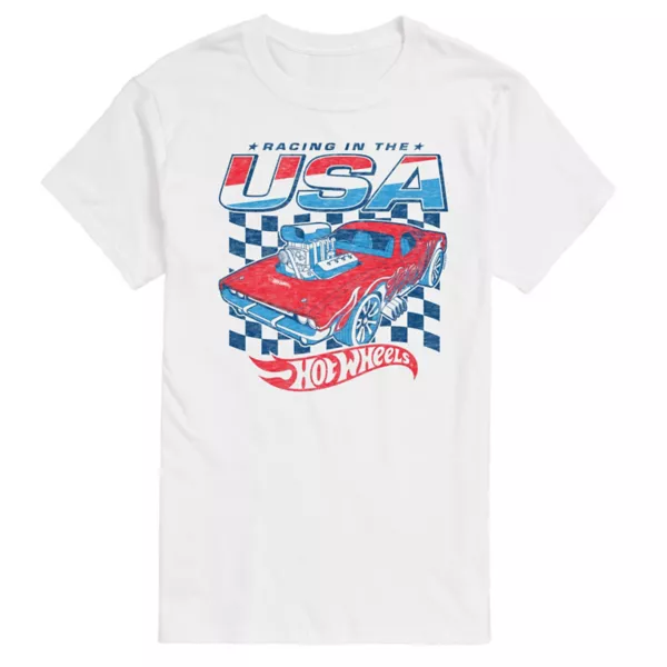 Футболка с графикой «Мужские гонки в США» Hot Wheels, белый
Футболка с графикой «Мужские гонки в США» Hot Wheels, белый