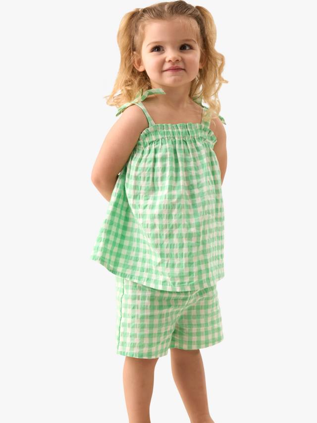 Комплект из хлопчатобумажного топа и шорт baby seersucker Angel & Rocket, цвет Green/White
Комплект из хлопчатобумажного топа и шорт baby seersucker Angel & Rocket, цвет Green/White