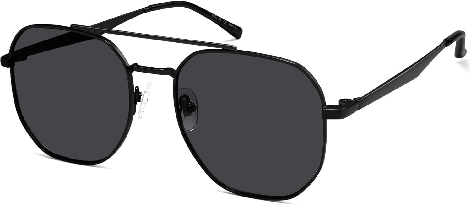 Классические квадратные солнцезащитные очки-авиаторы SOJOS для женщин и мужчин, ретро-стиль, шестиугольная форма, защита от УФ-излучения UV400, модель SJ1222, Black/Grey
Классические квадратные солнцезащитные очки-авиаторы SOJOS для женщин и мужчин, ретро-стиль, шестиугольная форма, защита от УФ-излучения UV400, модель SJ1222, Black/Grey