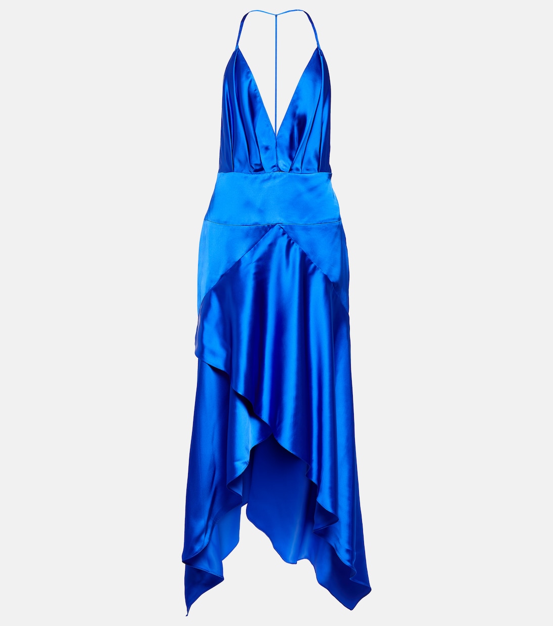 Асимметричное платье миди Alexandre Vauthier, Majestic Blue 
Асимметричное платье миди Alexandre Vauthier, Majestic Blue
