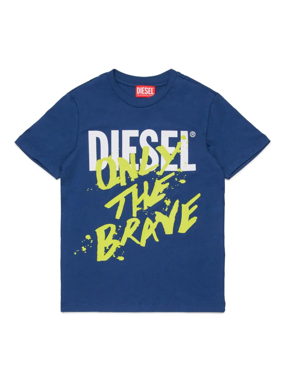 Футболка Only The Brave с логотипом Diesel Kids, синий 
Футболка Only The Brave с логотипом Diesel Kids, синий