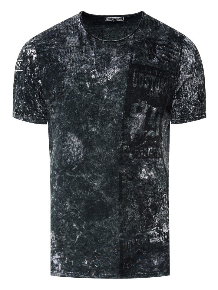 Стираная байкерская футболка с принтами спереди и сзади в антрацитовом цвете Rusty Neal, Черный, Стираная байкерская футболка с принтами спереди и сзади в антрацитовом цвете Rusty Neal
Стираная байкерская футболка с принтами спереди и сзади в антрацитовом цвете Rusty Neal, Черный, Стираная байкерская футболка с принтами спереди и сзади в антрацитовом цвете Rusty Neal