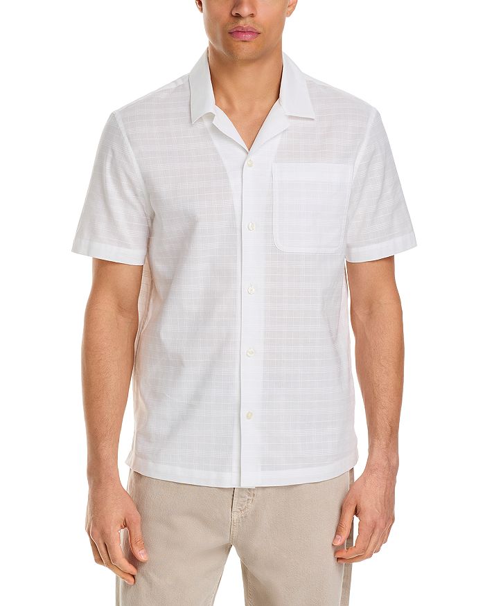 Короткий рукав, расслабленный крой, рубашка на пуговицах из ткани воаль в клетку Michael Kors, белый
Короткий рукав, расслабленный крой, рубашка на пуговицах из ткани воаль в клетку Michael Kors, белый