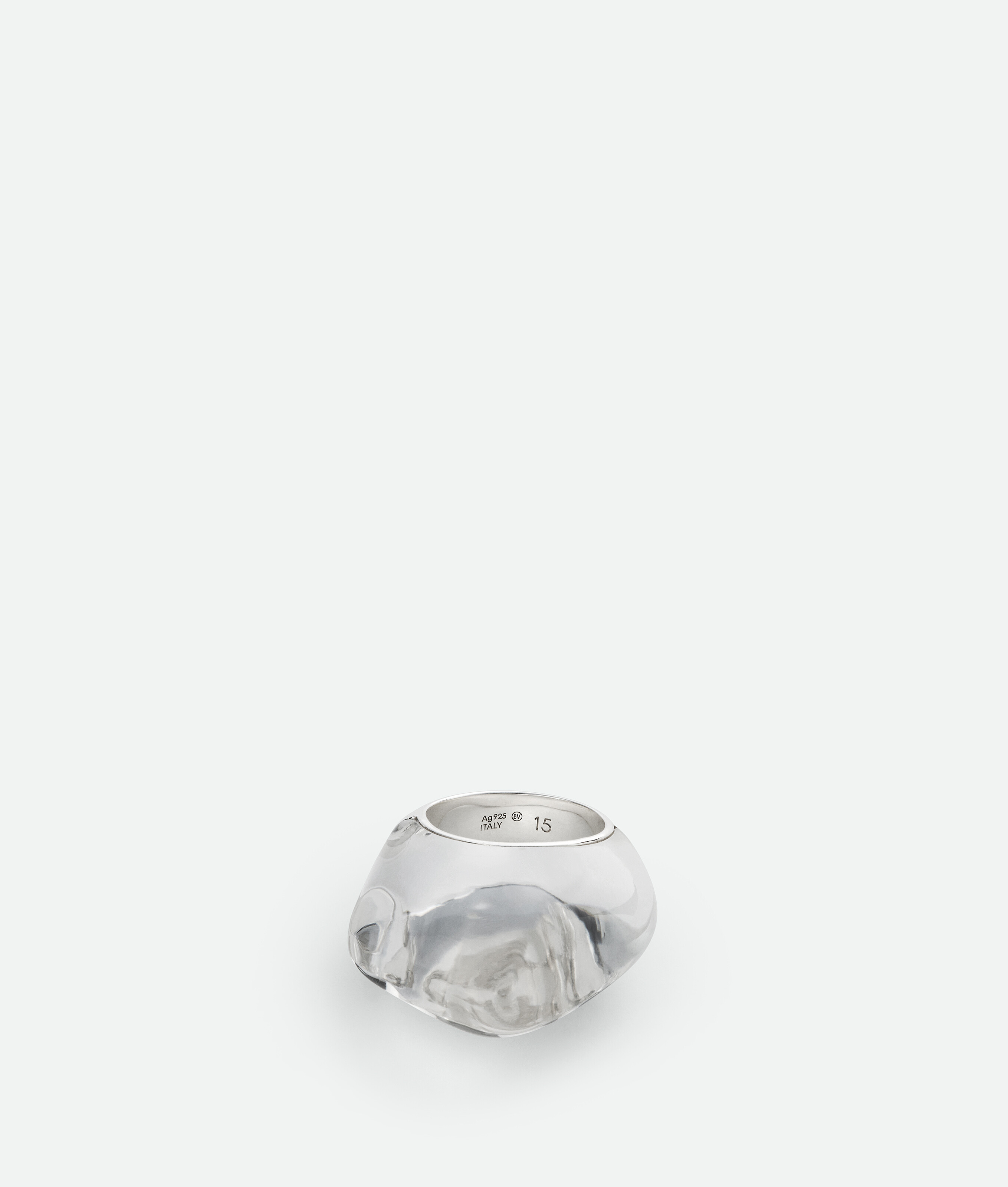 Fin ring BOTTEGA VENETA, прозрачный
Fin ring BOTTEGA VENETA, прозрачный