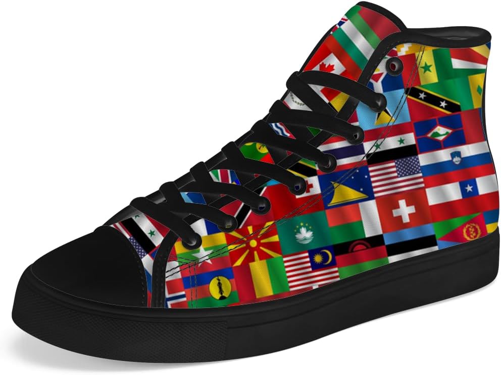 Кеды Chebing для мужчин и женщин с высоким верхом с картой мира, высокие кеды на шнуровке, повседневная обувь, красный
Кеды Chebing для мужчин и женщин с высоким верхом с картой мира, высокие кеды на шнуровке, повседневная обувь, красный