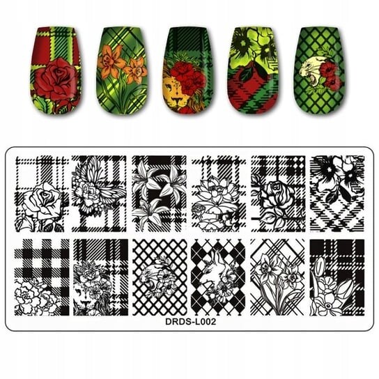 Тарелка, Штамповая пластина для украшения ногтей, ЦВЕТОЧНАЯ СЕТКА, Frezarkowo
Тарелка, Штамповая пластина для украшения ногтей, ЦВЕТОЧНАЯ СЕТКА, Frezarkowo