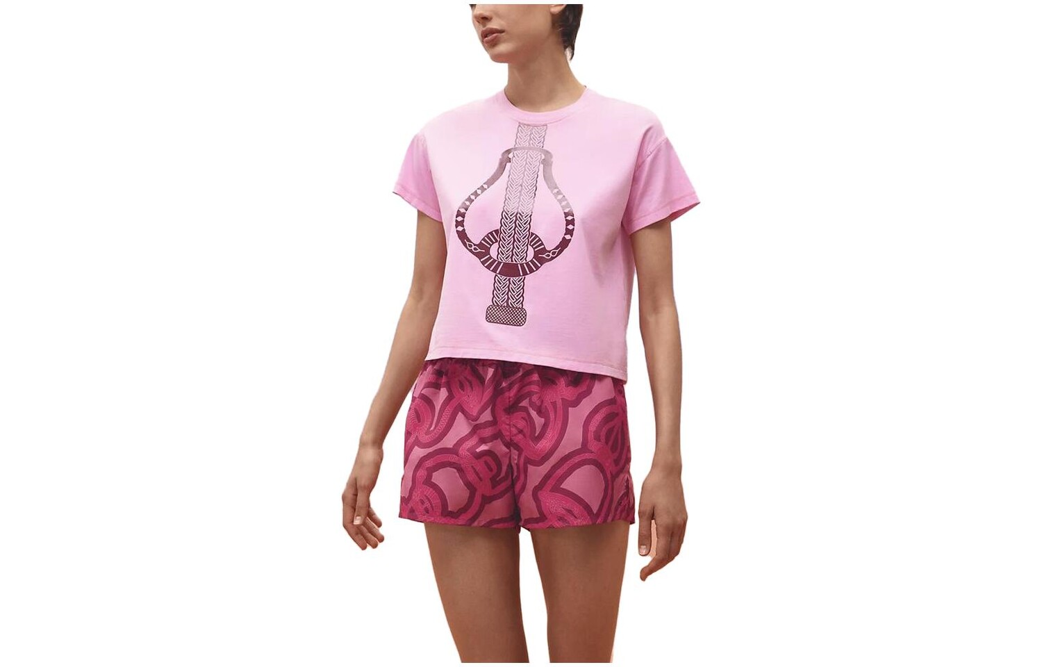 Футболка Hermes с рисунком, розовый
Футболка Hermes с рисунком, розовый