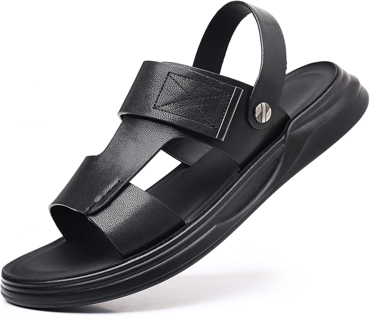 Мужские прогулочные сандалии Abborora на открытом воздухе из натуральной кожи с открытым носком для пляжа, черный
Мужские прогулочные сандалии Abborora на открытом воздухе из натуральной кожи с открытым носком для пляжа, черный