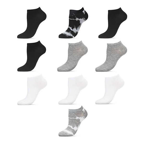 Набор из 10 пар носков тай-дай/однотонных Memoi, Black
Набор из 10 пар носков тай-дай/однотонных Memoi, Black
