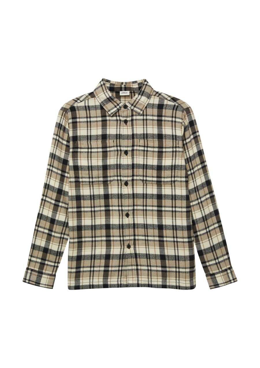 Рубашка на пуговицах классического кроя s.Oliver, бежевый/экрю
Рубашка на пуговицах классического кроя s.Oliver, бежевый/экрю