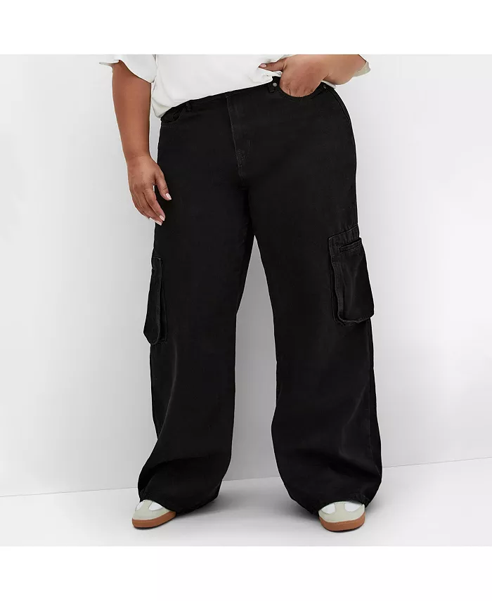 Джинсовые брюки-карго Clarence больших размеров CITY CHIC, черный
Джинсовые брюки-карго Clarence больших размеров CITY CHIC, черный