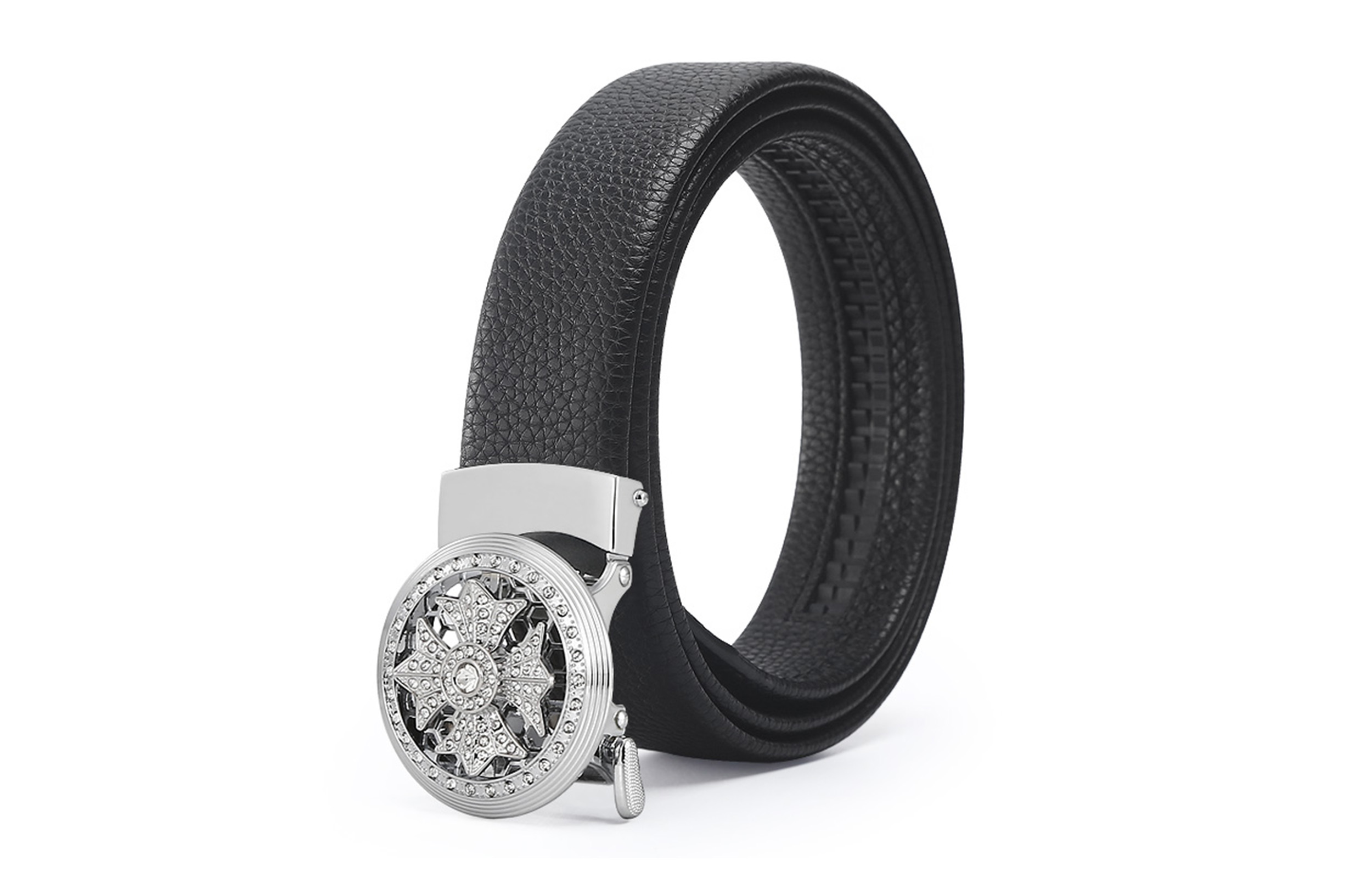 Кожаный ремень из коровьей кожи мужской черный 3,4 см ALIEN BANG, золотистая звездчатая коробка
Кожаный ремень из коровьей кожи мужской черный 3,4 см ALIEN BANG, золотистая звездчатая коробка