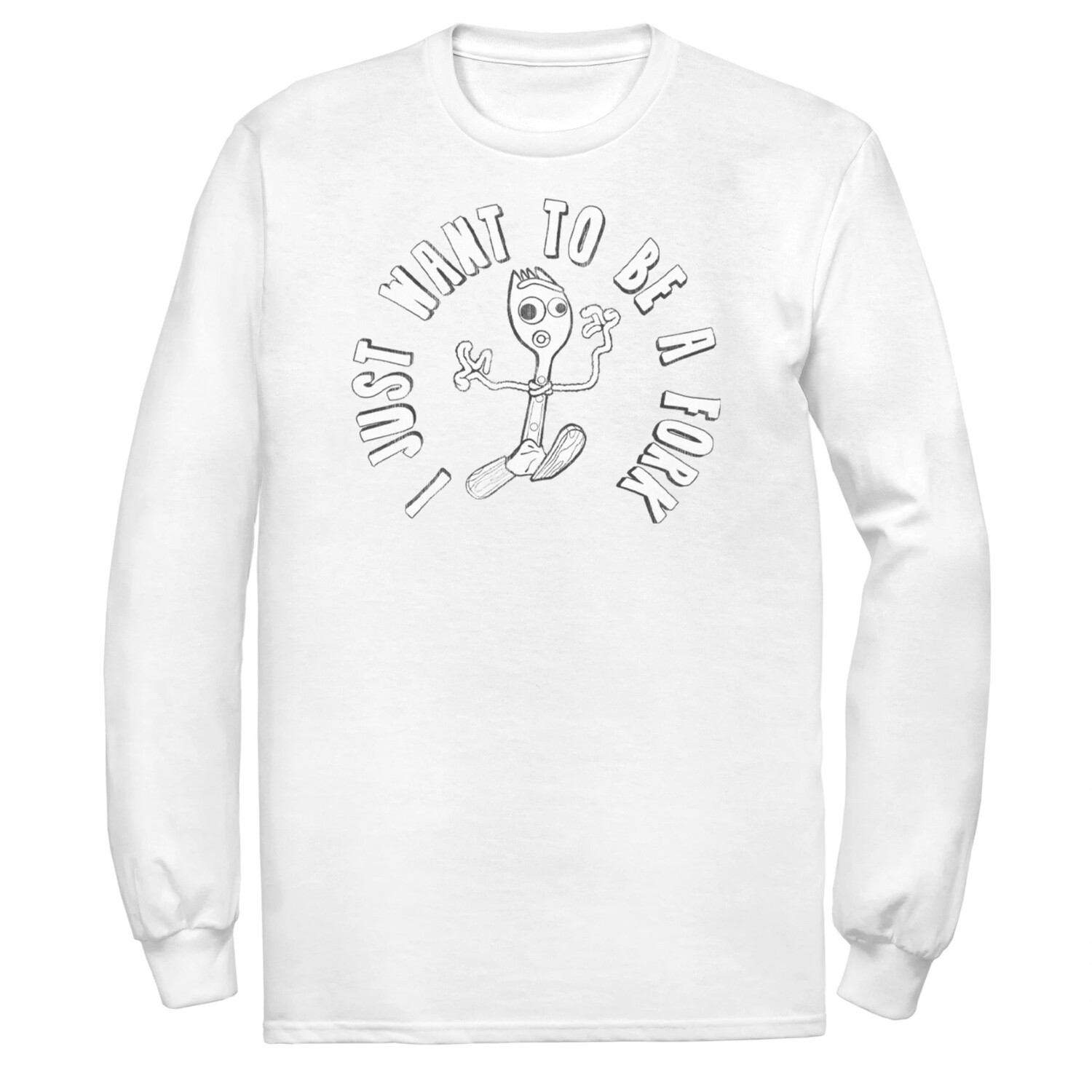 Мужская футболка Disney/Pixar «История игрушек: Я хочу быть вилкой» Licensed Character
Мужская футболка Disney/Pixar «История игрушек: Я хочу быть вилкой» Licensed Character