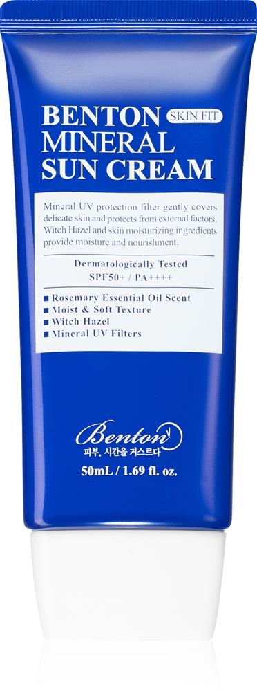 Солнцезащитный крем для лица Skin Fit Mineral Mineral SPF 50+ Benton, 50 мл
Солнцезащитный крем для лица Skin Fit Mineral Mineral SPF 50+ Benton, 50 мл