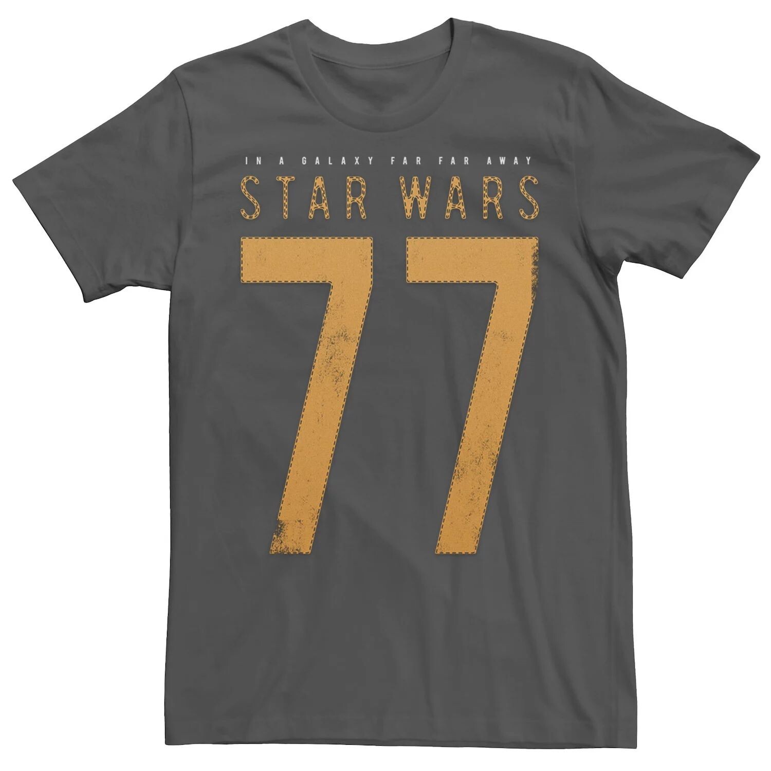 Мужская футболка Star Wars Collegiate 77 On A Far Far Away с рисунком Licensed Character
Мужская футболка Star Wars Collegiate 77 On A Far Far Away с рисунком Licensed Character