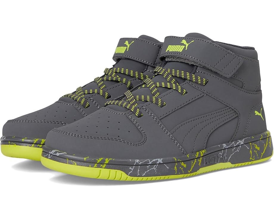 Кроссовки PUMA Kids Rebound Layup Mid Hook And Loop, цвет Strong Gray/Strong Gray/Lime Smash
Кроссовки PUMA Kids Rebound Layup Mid Hook And Loop, цвет Strong Gray/Strong Gray/Lime Smash