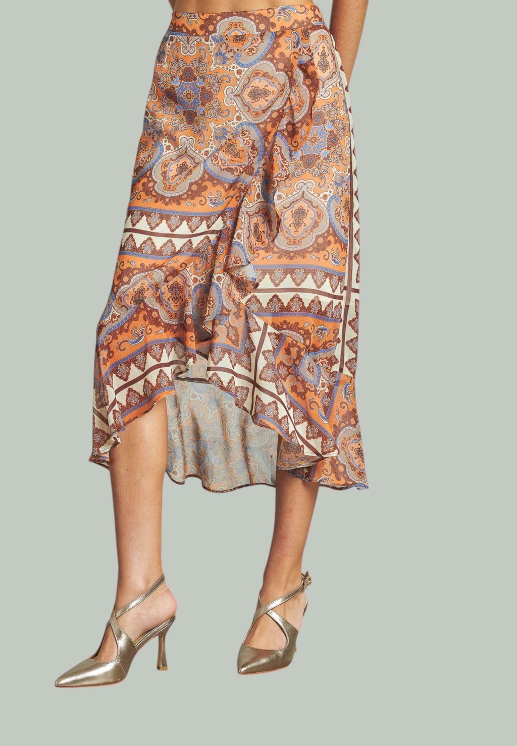 Юбка А-силуэта Alma en Pena, коричневый
Юбка А-силуэта Alma en Pena, коричневый