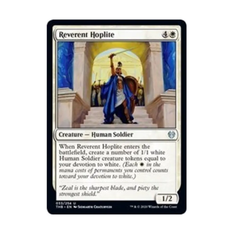 CCG Благоговейный гоплит (U), MTG - Theros Beyond Death
CCG Благоговейный гоплит (U), MTG - Theros Beyond Death