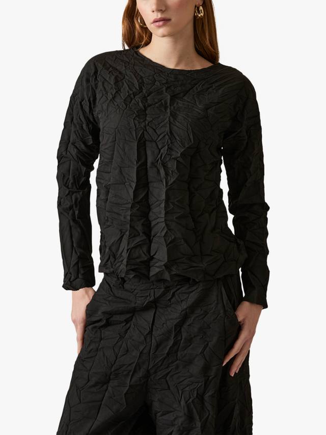 Кринкл топ с длинными рукавами James Lakeland, Black
Кринкл топ с длинными рукавами James Lakeland, Black
