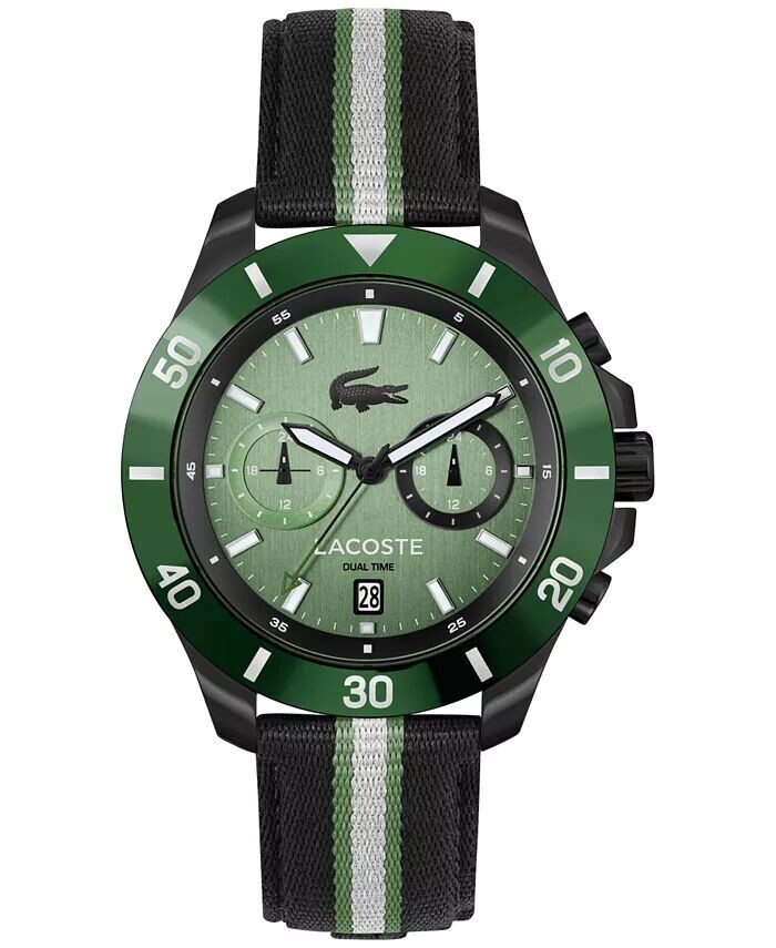Мужские часы Toranga с зеленым полосатым нейлоновым ремешком 44 мм Lacoste, зеленый
Мужские часы Toranga с зеленым полосатым нейлоновым ремешком 44 мм Lacoste, зеленый