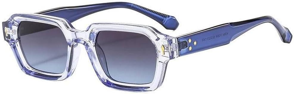 Модные маленькие солнцезащитные очки для женщин и мужчин в стиле ретро с двухцветной оправой, солнцезащитные очки с защитой от УФ-излучения UV400 TVTBBVV, Clear Blue Grey
Модные маленькие солнцезащитные очки для женщин и мужчин в стиле ретро с двухцветной оправой, солнцезащитные очки с защитой от УФ-излучения UV400 TVTBBVV, Clear Blue Grey