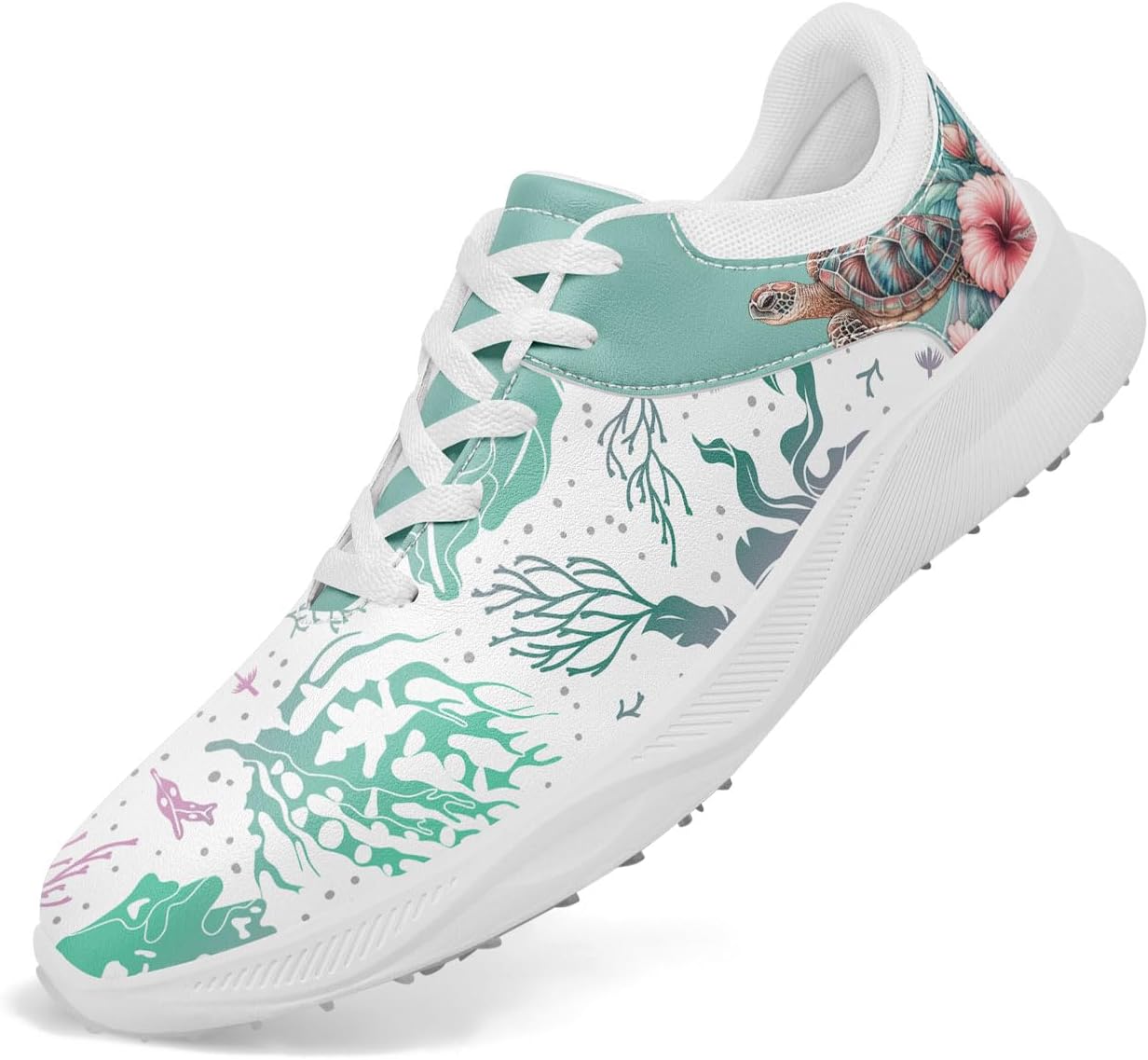 Водонепроницаемые гольф-туфли без шипов для мужчин и женщин - с гавайским океанским принтом, легкие, дышащие и удобные для гольфа и повседневной носки Awsole, белый/зеленый/розовый
Водонепроницаемые гольф-туфли без шипов для мужчин и женщин - с гавайским океанским принтом, легкие, дышащие и удобные для гольфа и повседневной носки Awsole, белый/зеленый/розовый