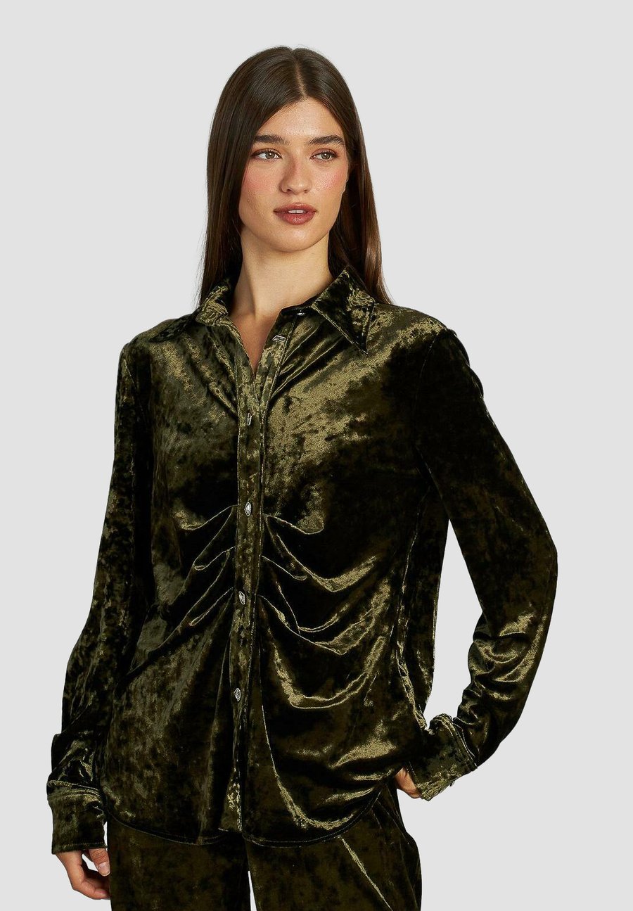 Блуза Alma en Pena Button-down blouse, Persimmon/Khaki
Блуза Alma en Pena Button-down blouse, Persimmon/Khaki