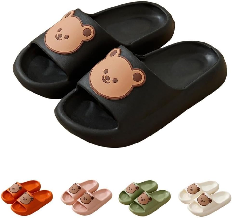Милые тапочки с медведем для женщин, летние, мягкие, на платформе, нескользящие, для дома и улицы, кавайные подарки для женщин и мужчин Albiva, черный
Милые тапочки с медведем для женщин, летние, мягкие, на платформе, нескользящие, для дома и улицы, кавайные подарки для женщин и мужчин Albiva, черный