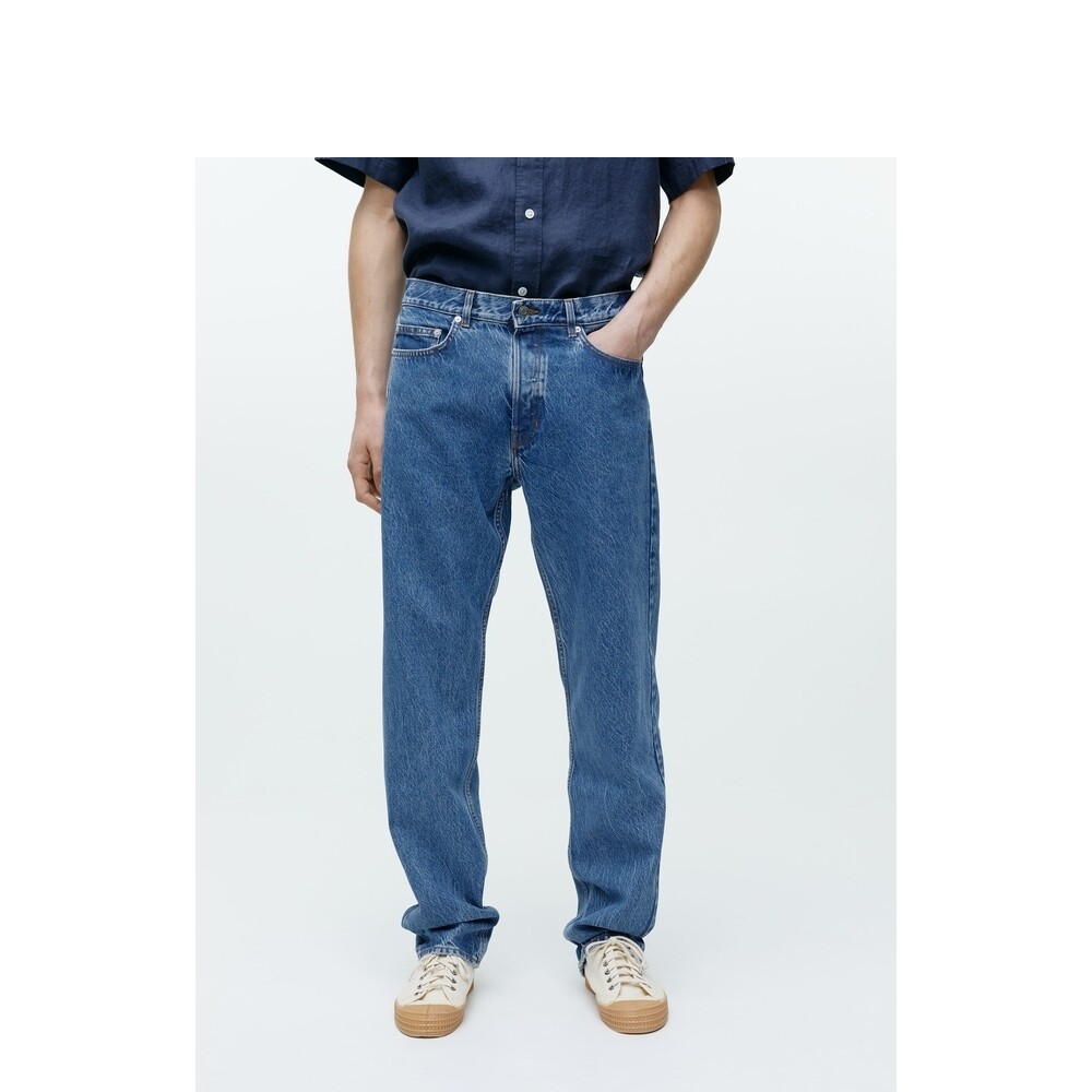 Мужские хлопковые свободные джинсы Arket со средней посадкой, синий
Мужские хлопковые свободные джинсы Arket со средней посадкой, синий