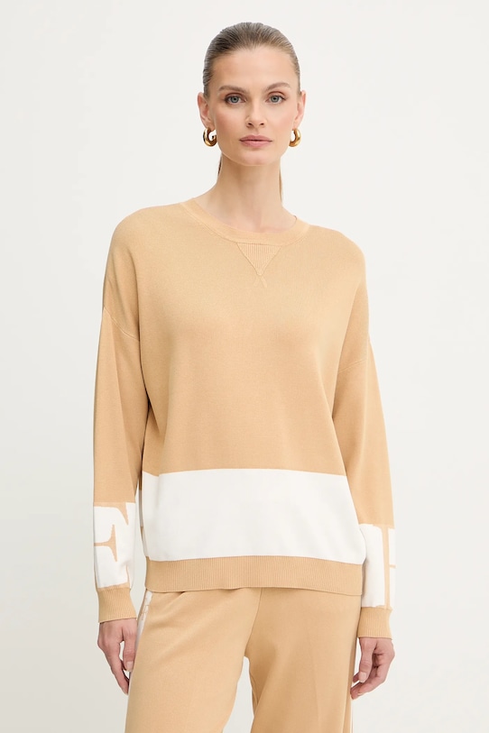 Свитер Elisabetta Franchi, бежевый
Свитер Elisabetta Franchi, бежевый