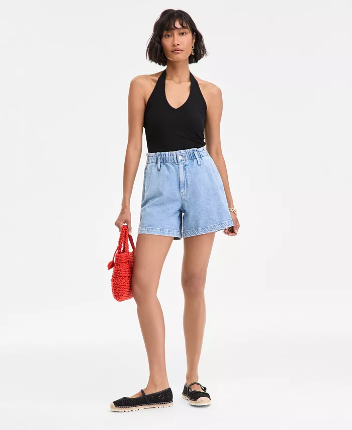 Женские джинсовые шорты с высокой посадкой и поясом "папербэг" On 34th, синий
Женские джинсовые шорты с высокой посадкой и поясом "папербэг" On 34th, синий