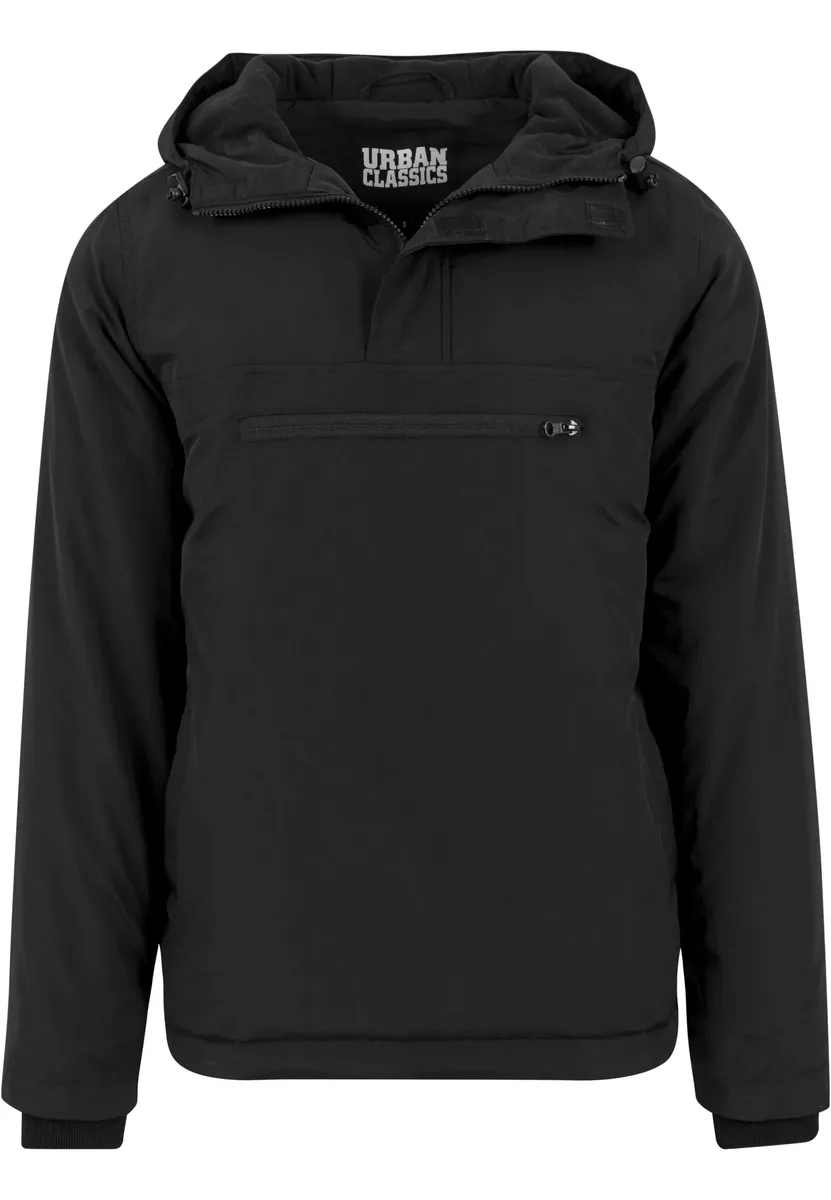 Куртка всепогодная URBAN CLASSICS " Urban Classics Men's Padded Pullover Jacket" (1 шт.), с капюшоном, черный 
Куртка всепогодная URBAN CLASSICS " Urban Classics Men's Padded Pullover Jacket" (1 шт.), с капюшоном, черный