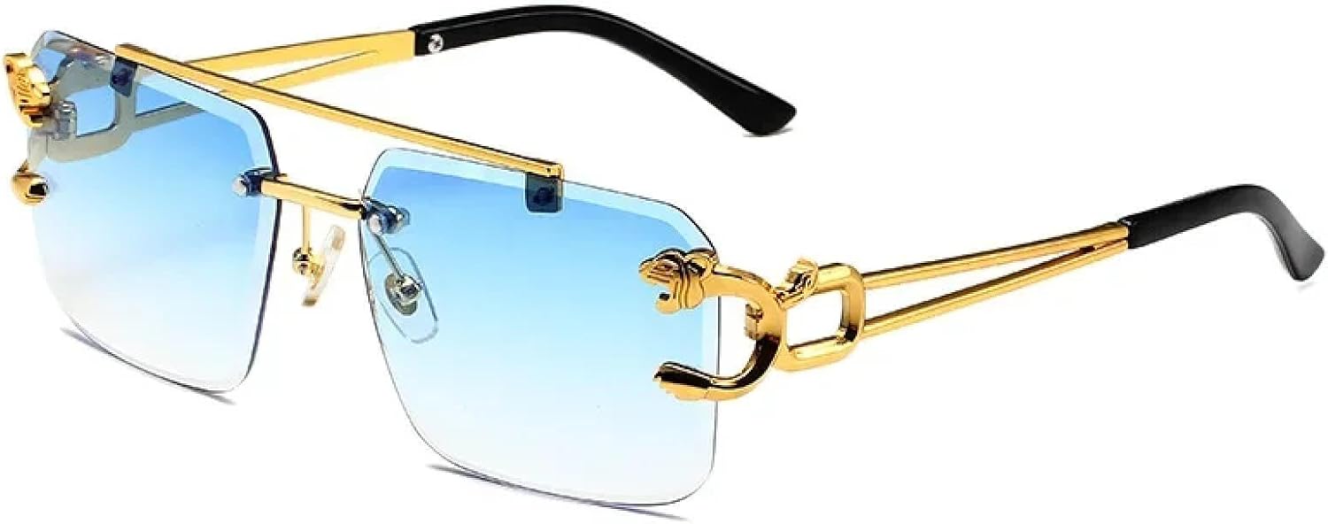 Солнцезащитные очки с защитой от УФ-излучения UV400 | Леопардовый принт, без оправы | для женщин и мужчин, для занятий спортом на открытом воздухе и вождения DSVIGF, Blue
Солнцезащитные очки с защитой от УФ-излучения UV400 | Леопардовый принт, без оправы | для женщин и мужчин, для занятий спортом на открытом воздухе и вождения DSVIGF, Blue