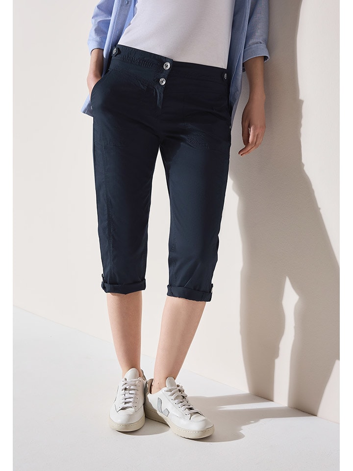 Cecil Брюки-капри темно-синего цвета
Cecil Брюки-капри темно-синего цвета