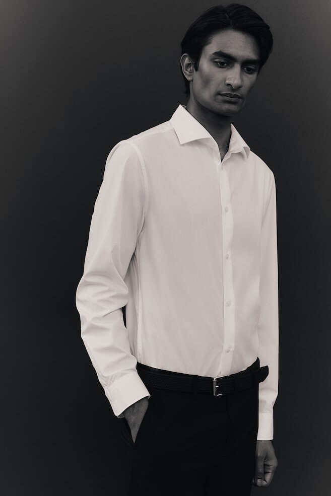 Рубашка приталенного кроя easy iron H&M, белый
Рубашка приталенного кроя easy iron H&M, белый