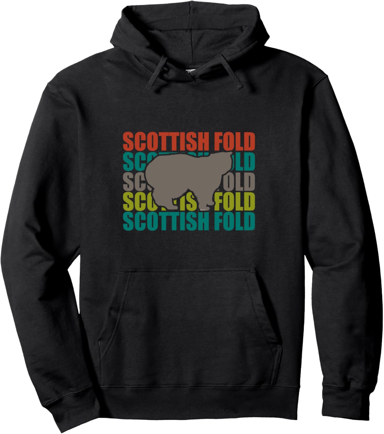 Винтажная толстовка с силуэтом шотландской вислоухой кошки Cat Scottish Fold Animal Lover Cats Apparel, черный
Винтажная толстовка с силуэтом шотландской вислоухой кошки Cat Scottish Fold Animal Lover Cats Apparel, черный