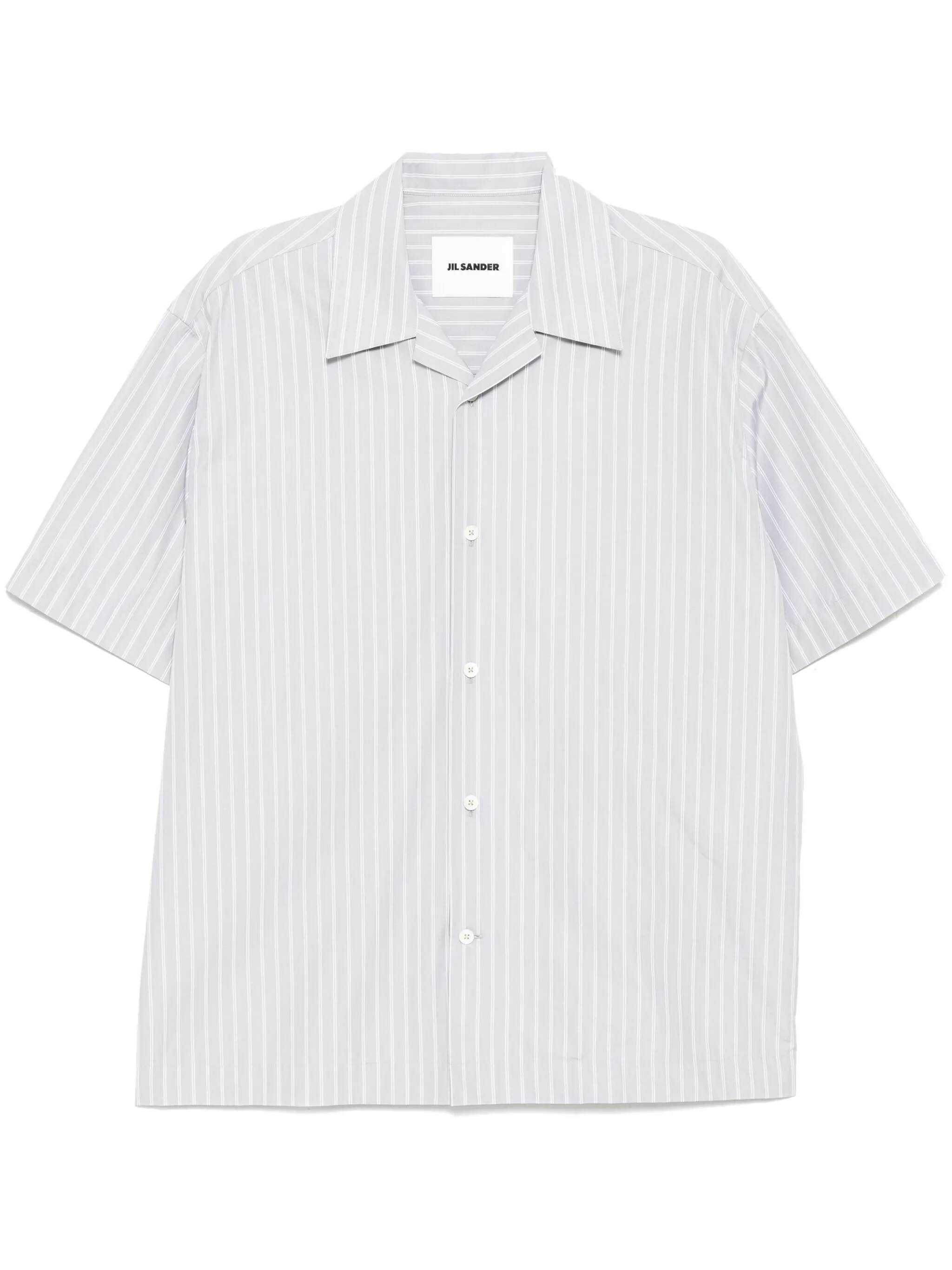 Полосатая рубашка с короткими рукавами Jil Sander, серый
Полосатая рубашка с короткими рукавами Jil Sander, серый