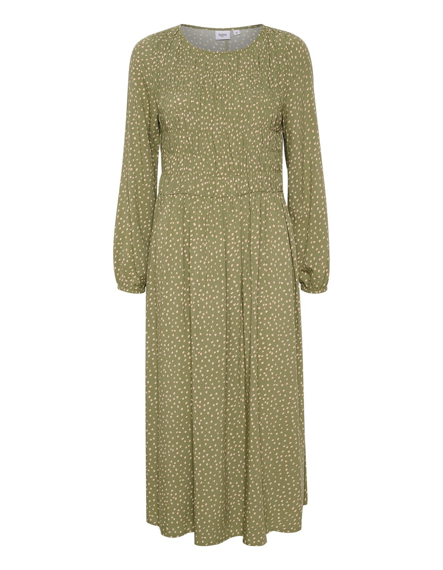 Платье миди SAINT TROPEZ Dress Gisla, хаки 
Платье миди SAINT TROPEZ Dress Gisla, хаки