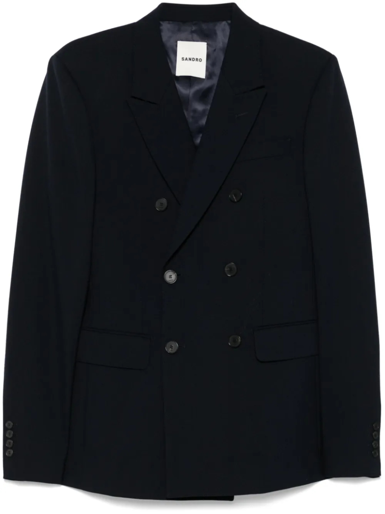 Пиджак из вирджинской шерсти SANDRO, синий
Пиджак из вирджинской шерсти SANDRO, синий