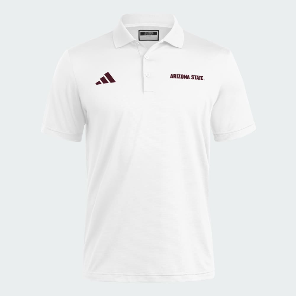 Спортивная футболка Adidas Arizona State Sun Devils Coaches Ottoman Polo, цвет White/Team Maroon
Спортивная футболка Adidas Arizona State Sun Devils Coaches Ottoman Polo, цвет White/Team Maroon