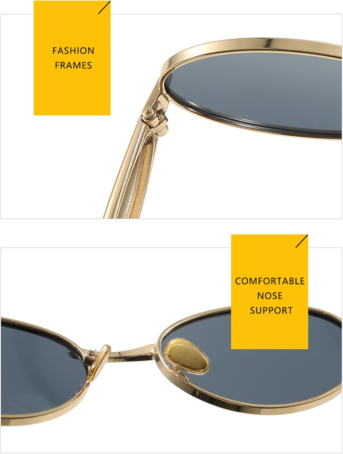 bullabulling Модные маленькие овальные солнцезащитные очки для женщин и мужчин, золотистая металлическая оправа, винтажные солнцезащитные очки 70-х годов, черные, с защитой от УФ-излучения UV400, Gold Clear
bullabulling Модные маленькие овальные солнцезащитные очки для женщин и мужчин, золотистая металлическая оправа, винтажные солнцезащитные очки 70-х годов, черные, с защитой от УФ-излучения UV400, Gold Clear
