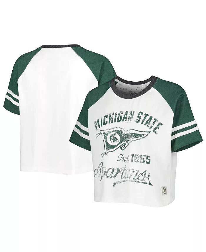 Женская белая потертая футболка Michigan State Spartans Melange Beaumont Cropped Raglan Pressbox
Женская белая потертая футболка Michigan State Spartans Melange Beaumont Cropped Raglan Pressbox