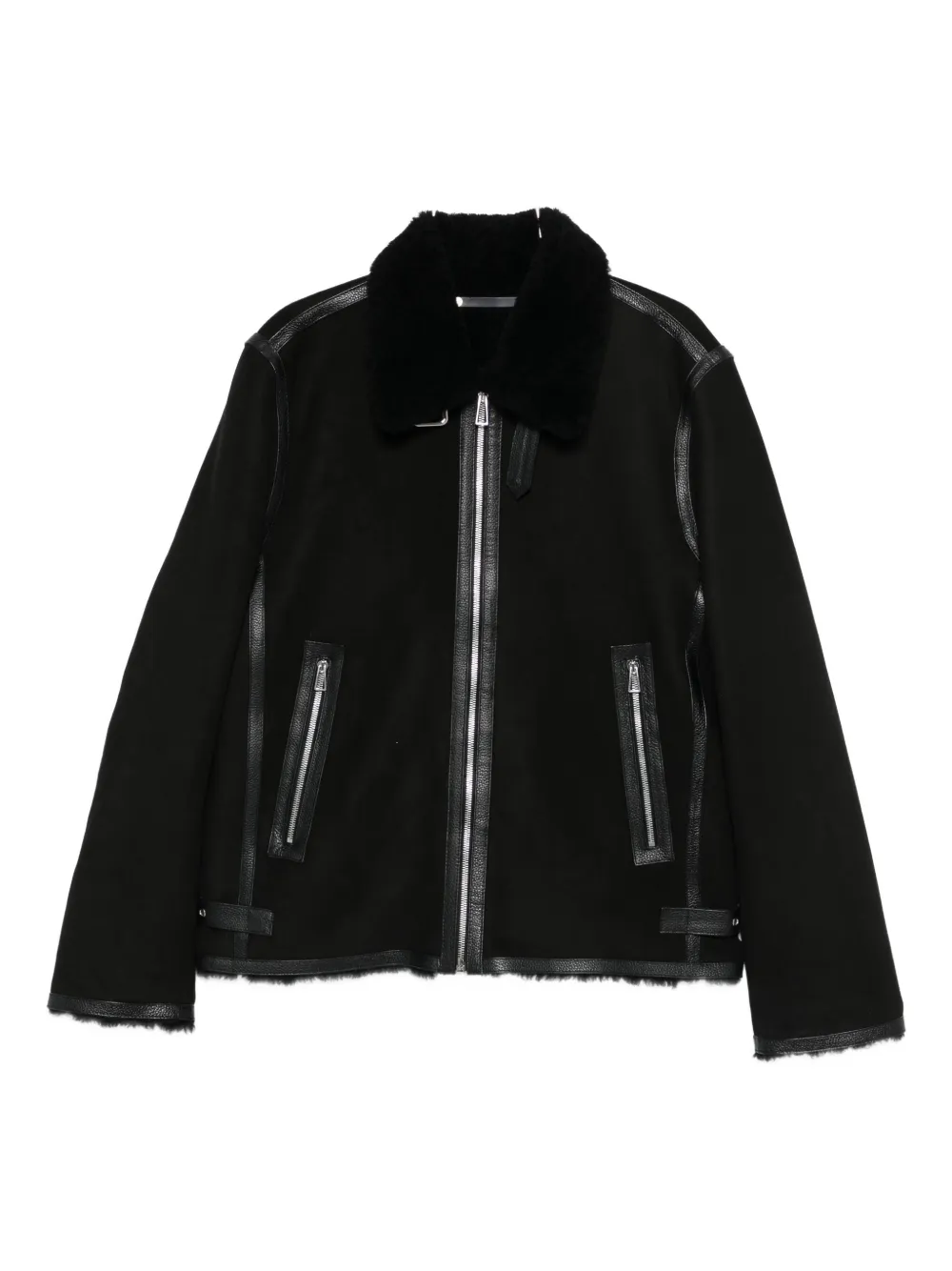 Кожаное пальто с отделкой из овчины Paul Smith
Кожаное пальто с отделкой из овчины Paul Smith