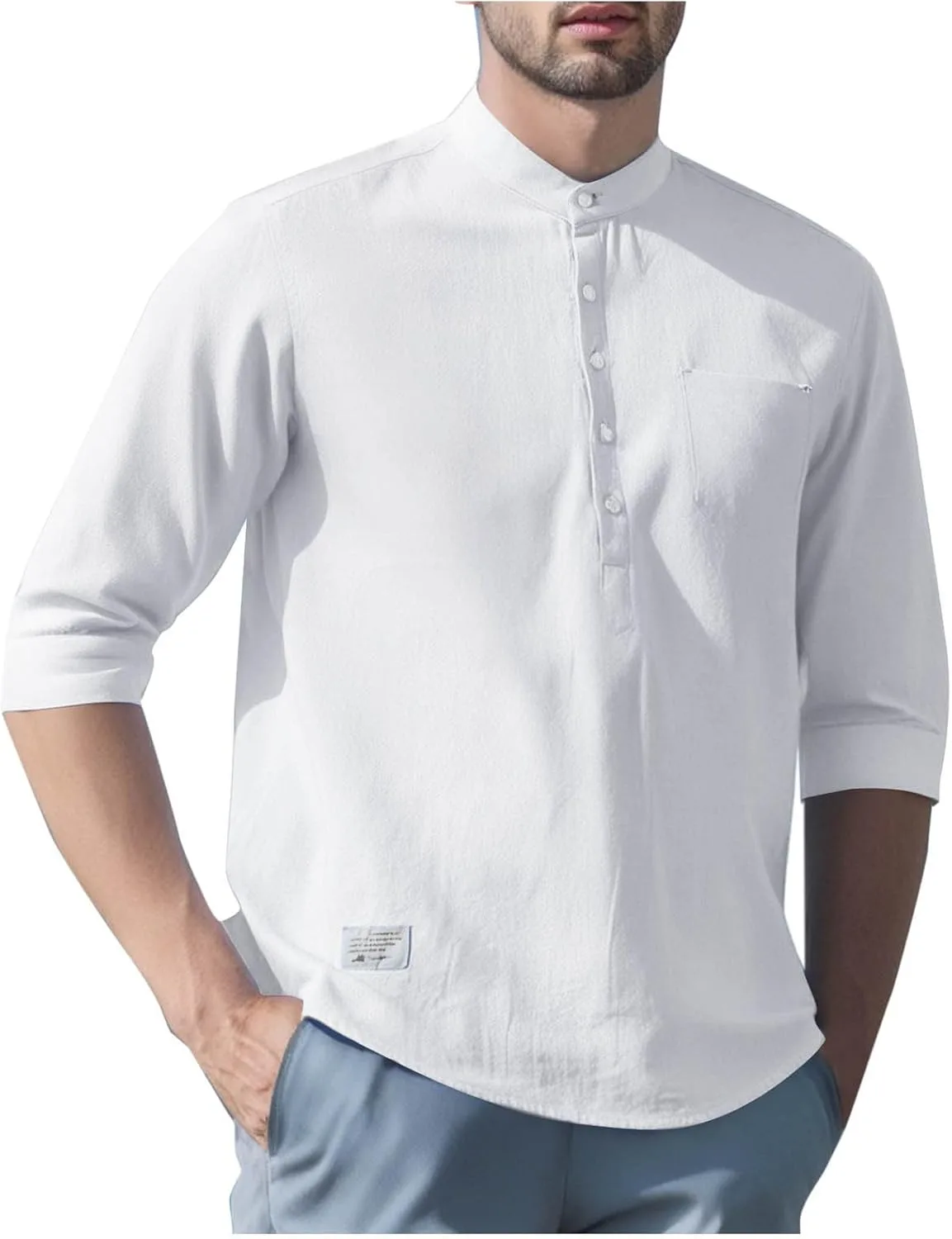 Мужская футболка Henley с коротким рукавом, легкая и дышащая
Мужская футболка Henley с коротким рукавом, легкая и дышащая