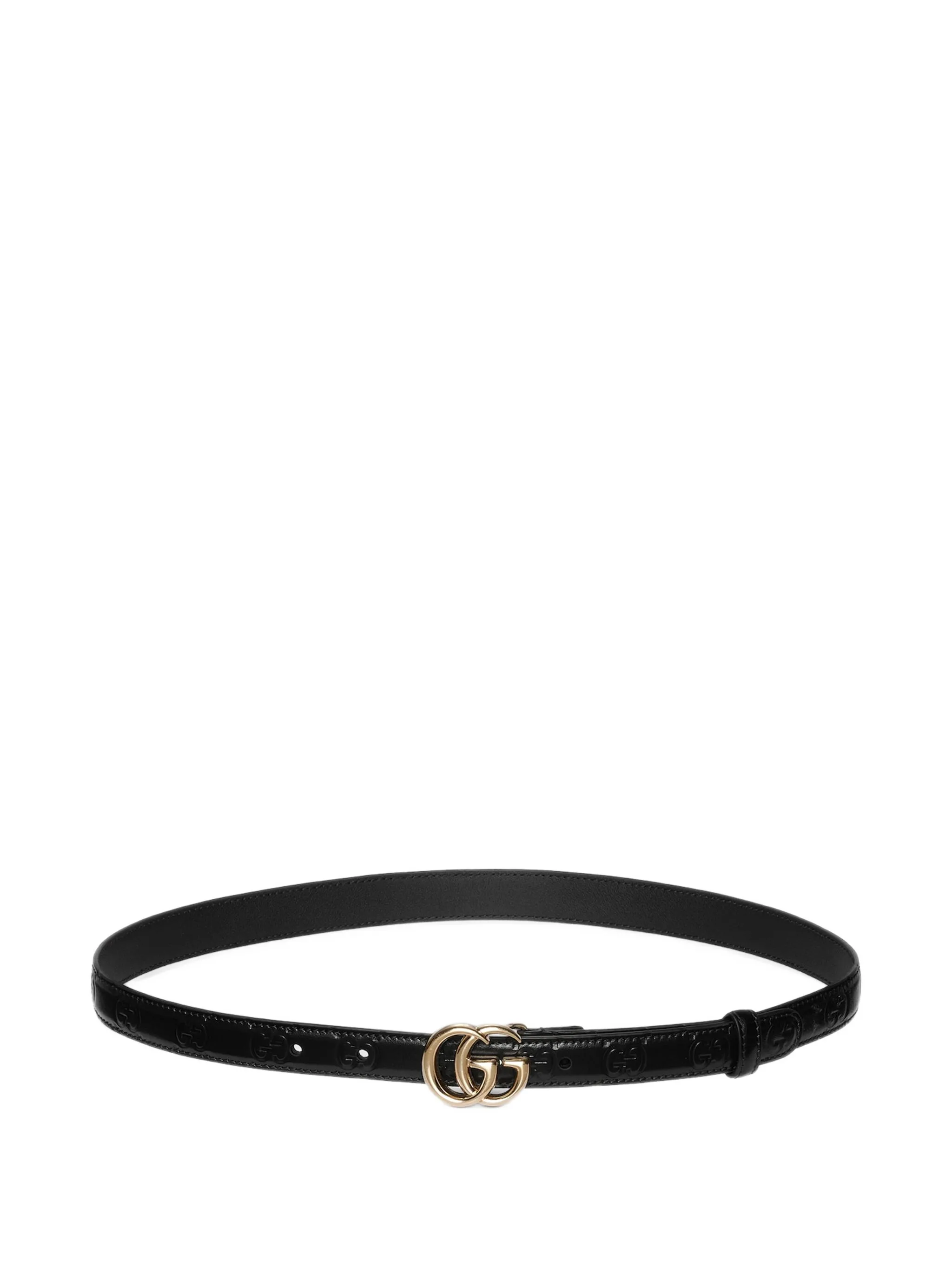 Кожаный ремень с двойной G-образной пряжкой Gucci, черный
Кожаный ремень с двойной G-образной пряжкой Gucci, черный