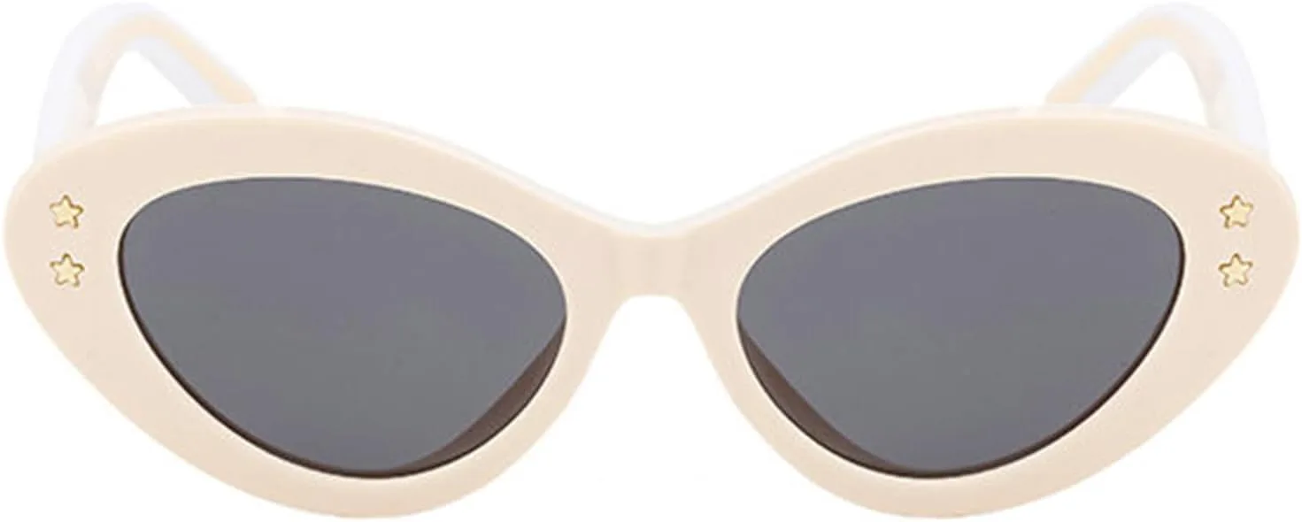 Willochra Модные овальные женские солнцезащитные очки в винтажном стиле с заклепками, модель «кошачий глаз», черные, солнцезащитные очки UV400, Off-white
Willochra Модные овальные женские солнцезащитные очки в винтажном стиле с заклепками, модель «кошачий глаз», черные, солнцезащитные очки UV400, Off-white