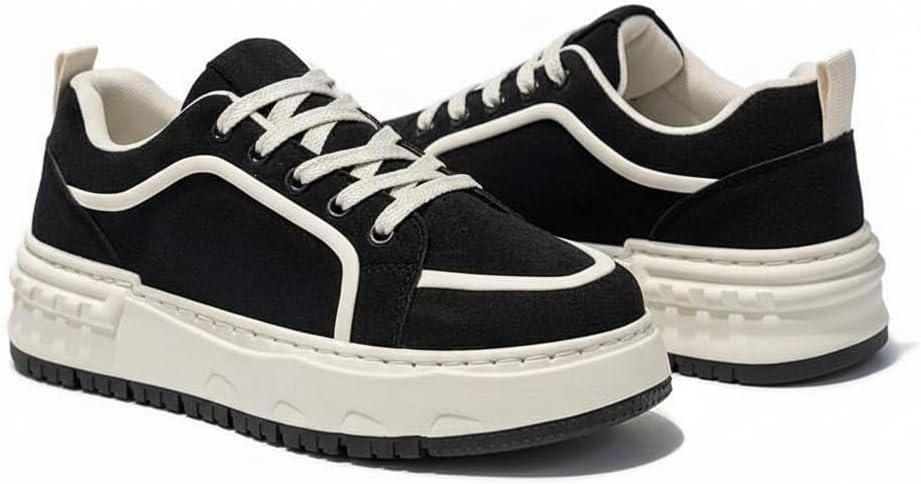 Современные массивные кроссовки из замши и искусственной кожи PU для мужчин, платформенные, с увеличением роста на 5 см, удобной амортизацией, повседневная уличная обувь для путешествий с уникальным толстым протектором Ctkvbmeoi, черный
Современные массивные кроссовки из замши и искусственной кожи PU для мужчин, платформенные, с увеличением роста на 5 см, удобной амортизацией, повседневная уличная обувь для путешествий с уникальным толстым протектором Ctkvbmeoi, черный